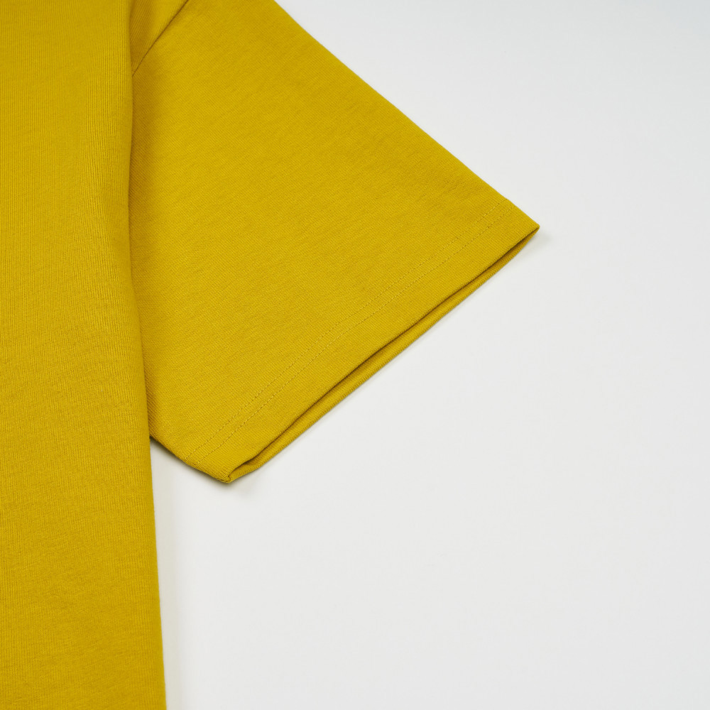 UE男款黃色純棉短袖T恤｜885R6IA