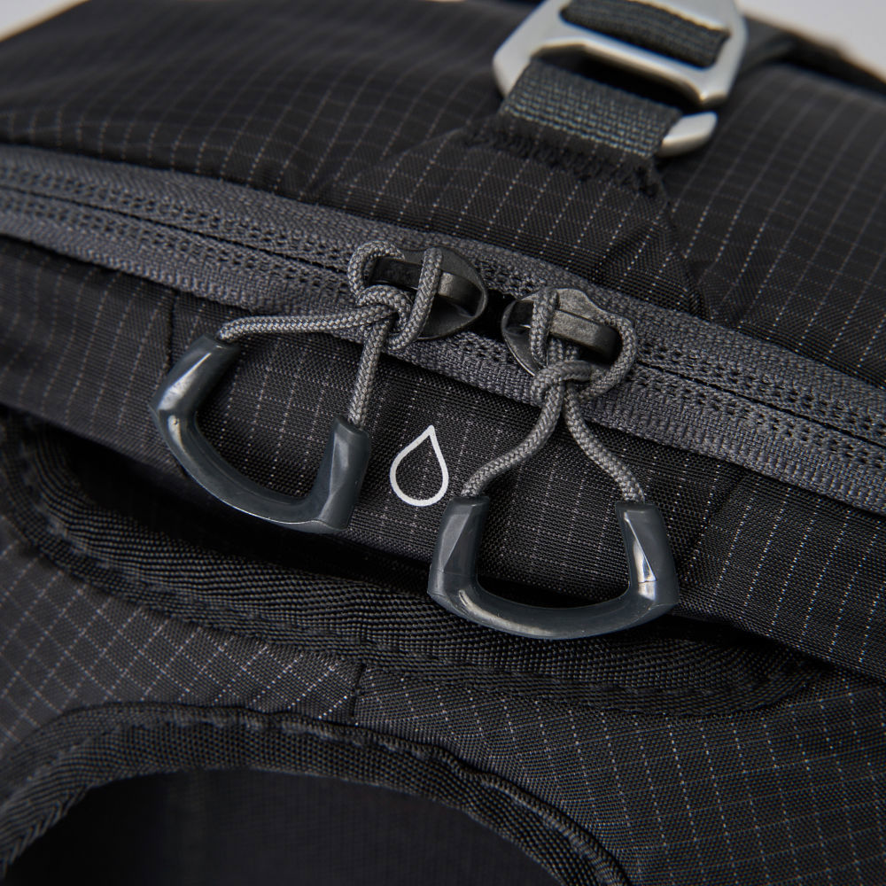 The North Face北面男女款黑色DWR防潑水後背包｜87CA4GZ