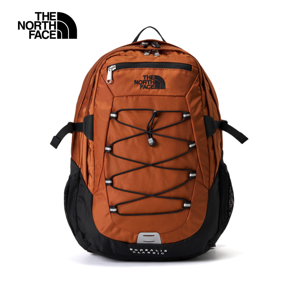 The North Face北面男女款橘色DWR防潑水休閒後背包｜CF9CC79－飛梭旗艦店