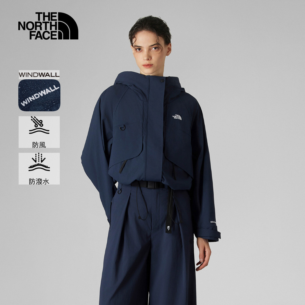 The North Face UE女款藍色DWR防潑水防風外套｜8E6R8K2－百勁官方商城
