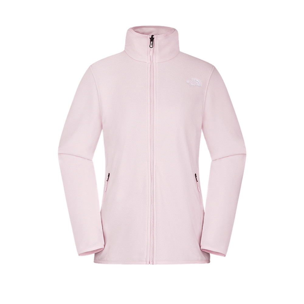 The North Face北面女款粉色舒適保暖抓絨外套｜8FJUBP6