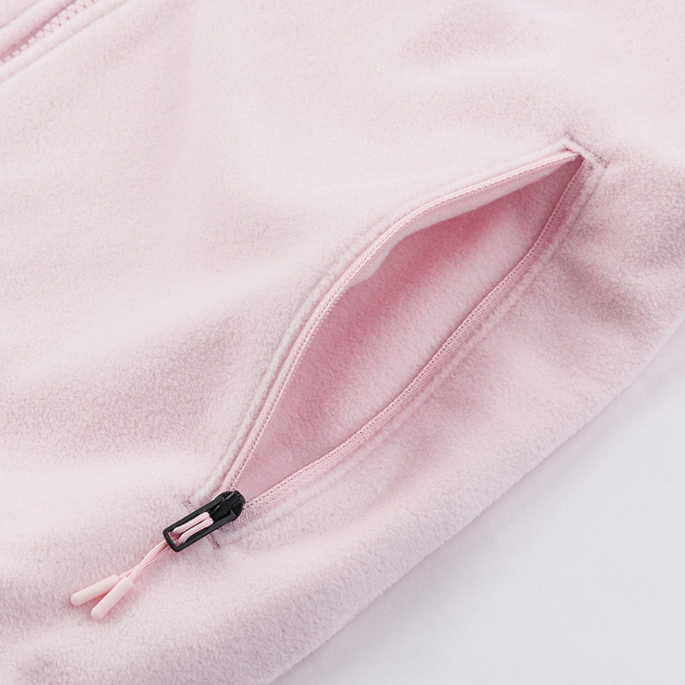 The North Face北面女款粉色舒適保暖抓絨外套｜8FJUBP6