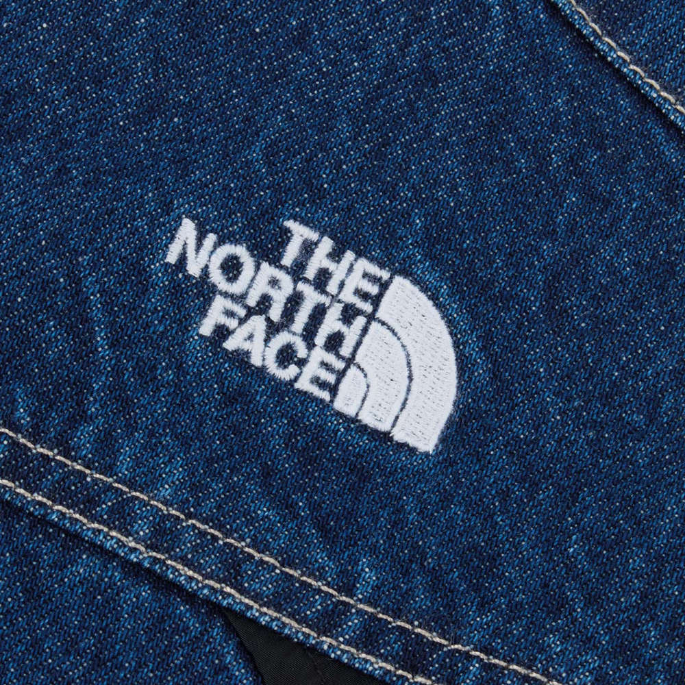 UE女款藍色純棉可調節丹寧背心｜8E6WDG7