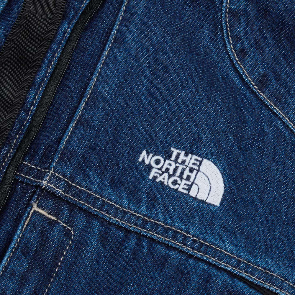 UE女款藍色純棉多口袋設計丹寧輕量風衣｜8E6VDG7