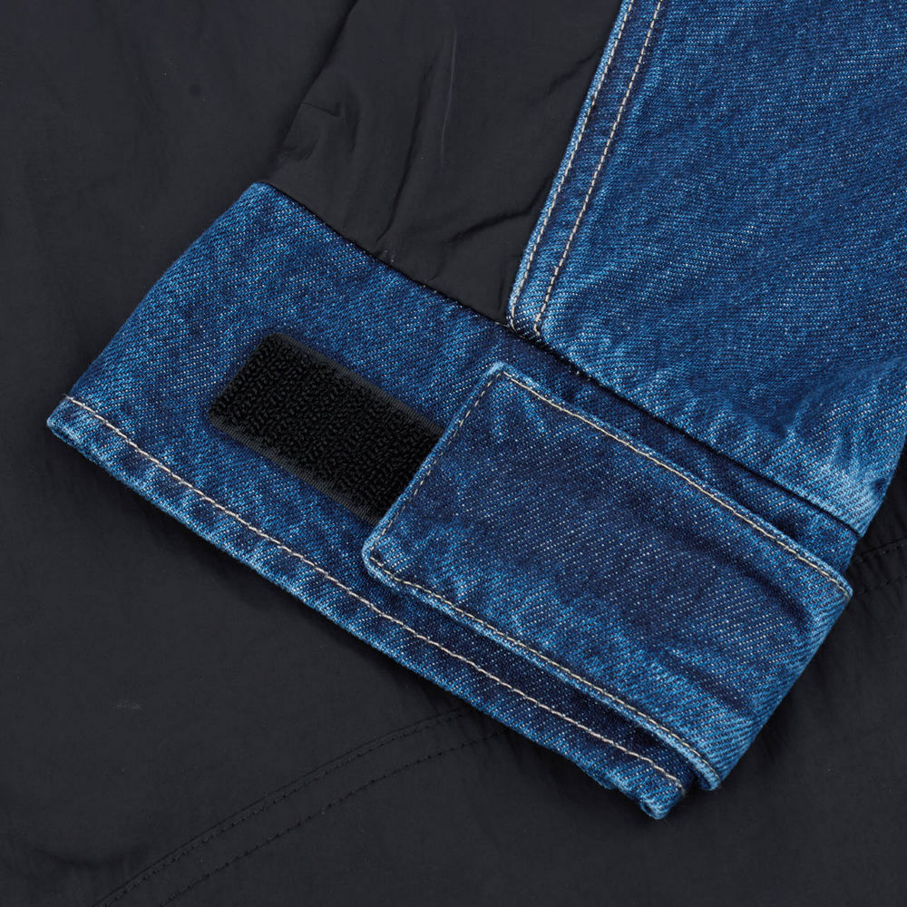 UE女款藍色純棉多口袋設計丹寧輕量風衣｜8E6VDG7