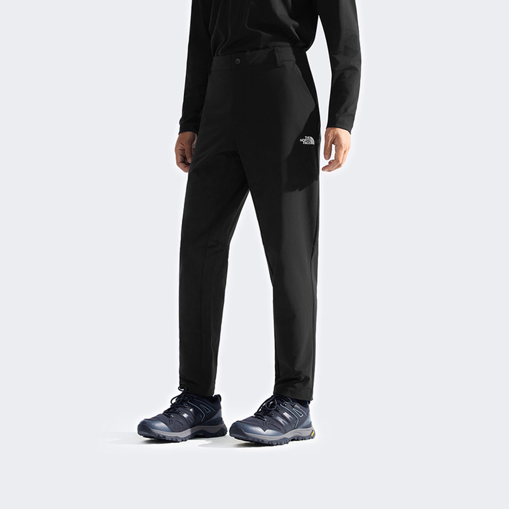 The North Face北面男款黑色DWR防潑水戶外徒步長褲｜8E4YJK3