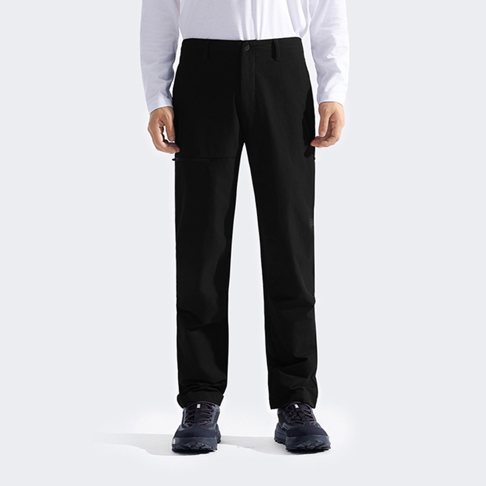 The North Face北面男款黑色DWR防潑水戶外徒步長褲｜8GG4JK3