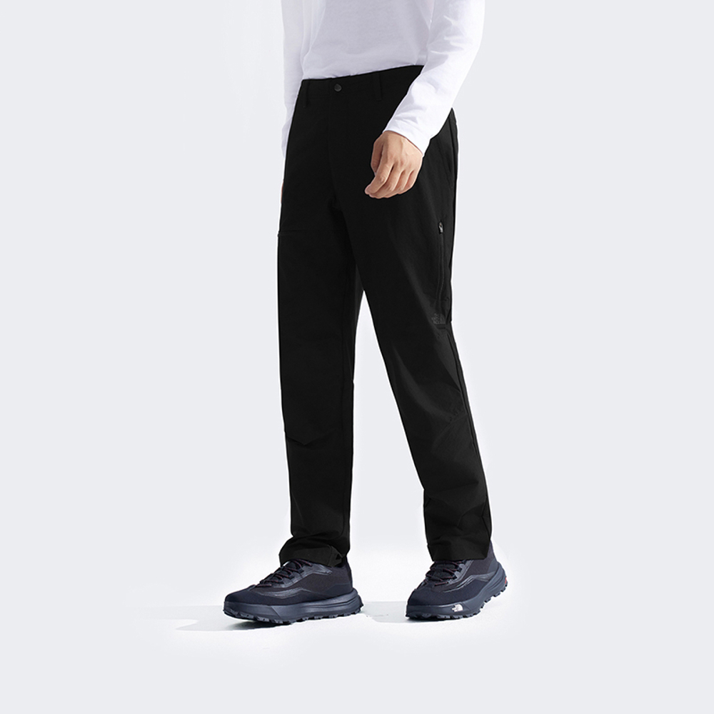 The North Face北面男款黑色DWR防潑水戶外徒步長褲｜8GG4JK3