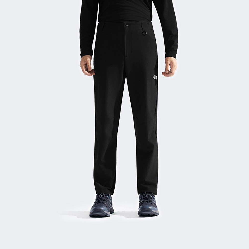 The North Face北面男款黑色DWR防潑水戶外徒步長褲｜8GG5JK3