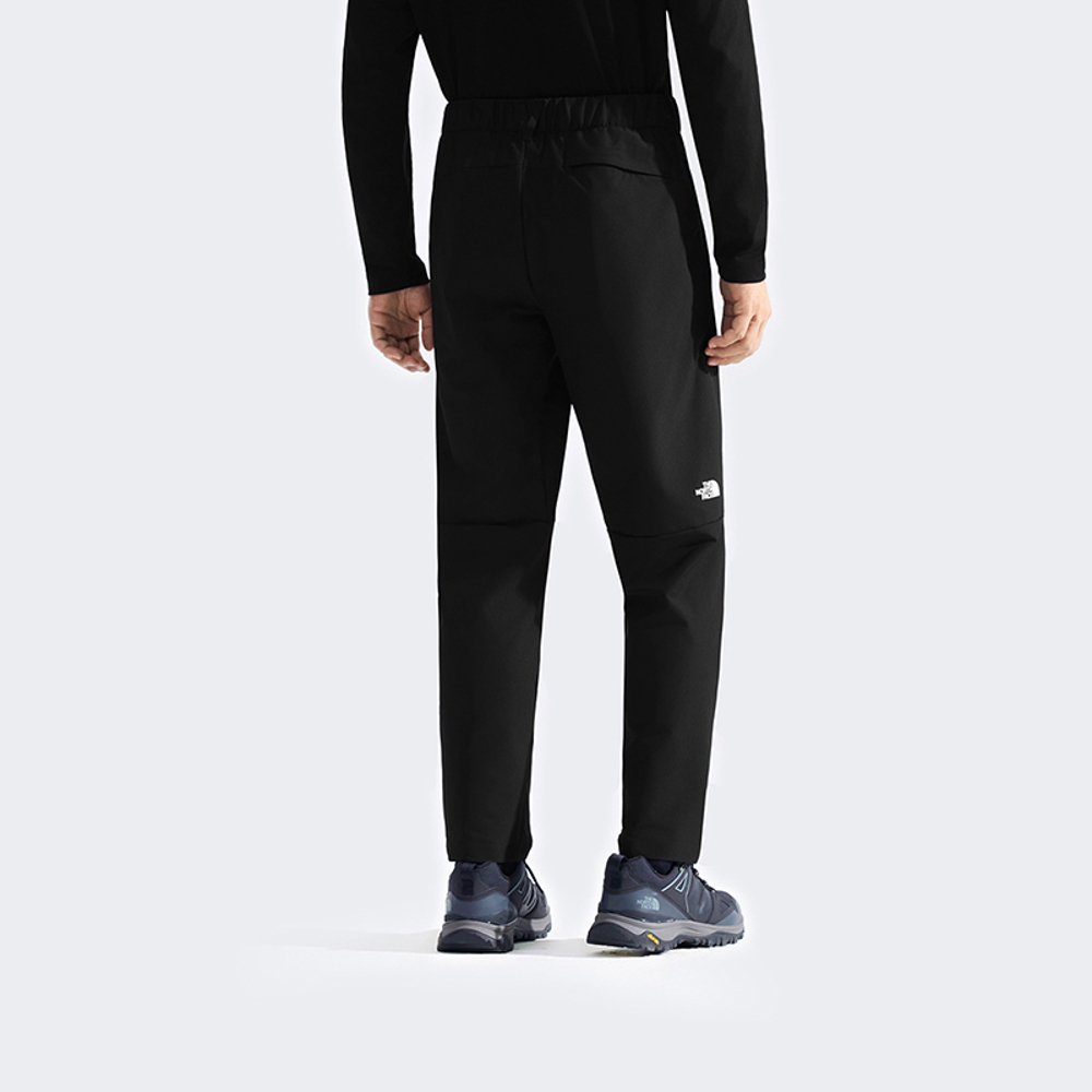 The North Face北面男款黑色DWR防潑水戶外徒步長褲｜8GG5JK3
