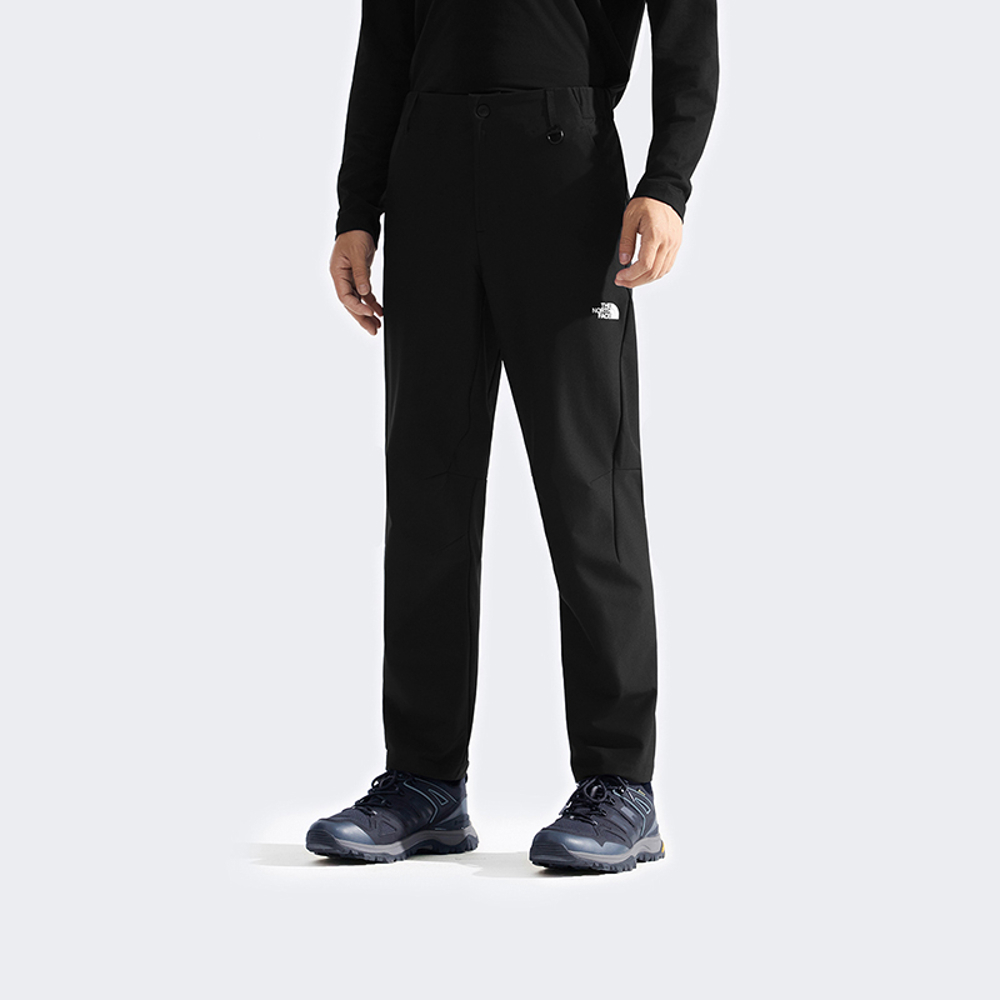The North Face北面男款黑色DWR防潑水戶外徒步長褲｜8GG5JK3
