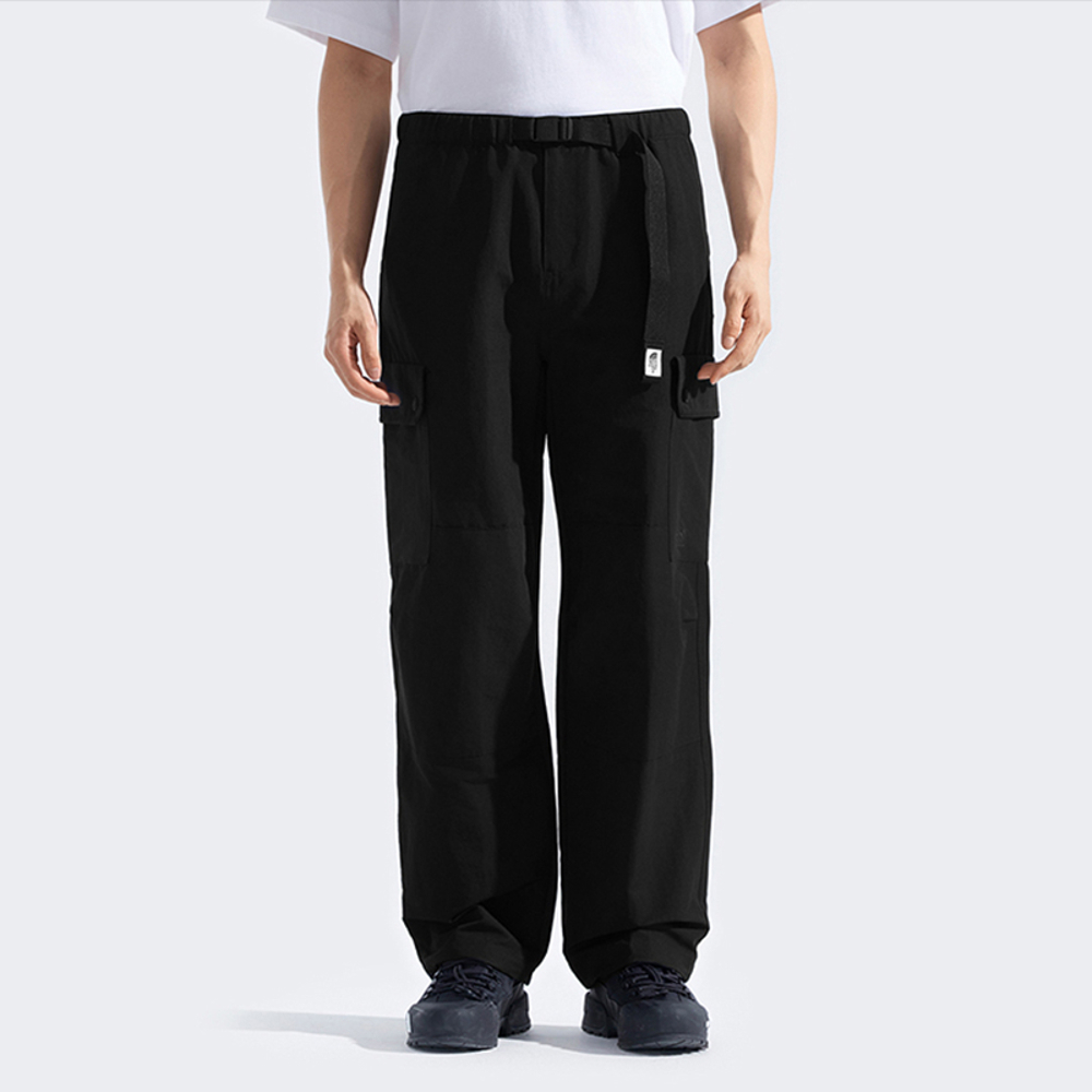 The North Face北面男款黑色DWR防潑水休閒長褲｜8DWSJK3