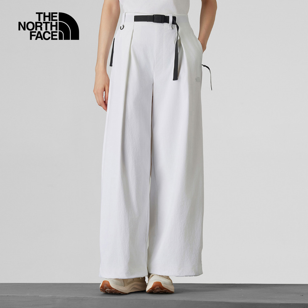 UE女款白色DWR防潑水休閒長褲｜8E6UFN4