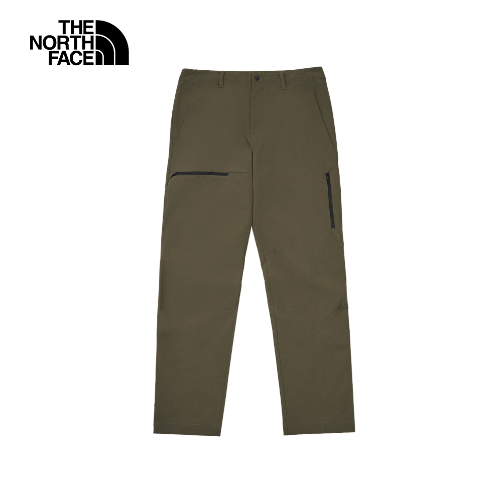 The North Face北面男款灰褐色DWR防潑水戶外徒步長褲｜8GG421L｜防潑水快乾