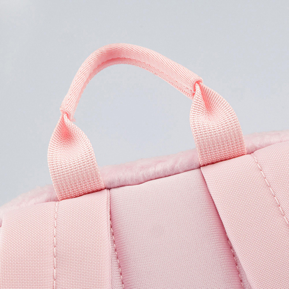 The North Face北面兒童粉色翻蓋式拉鍊休閒後背包｜52VWF1Z