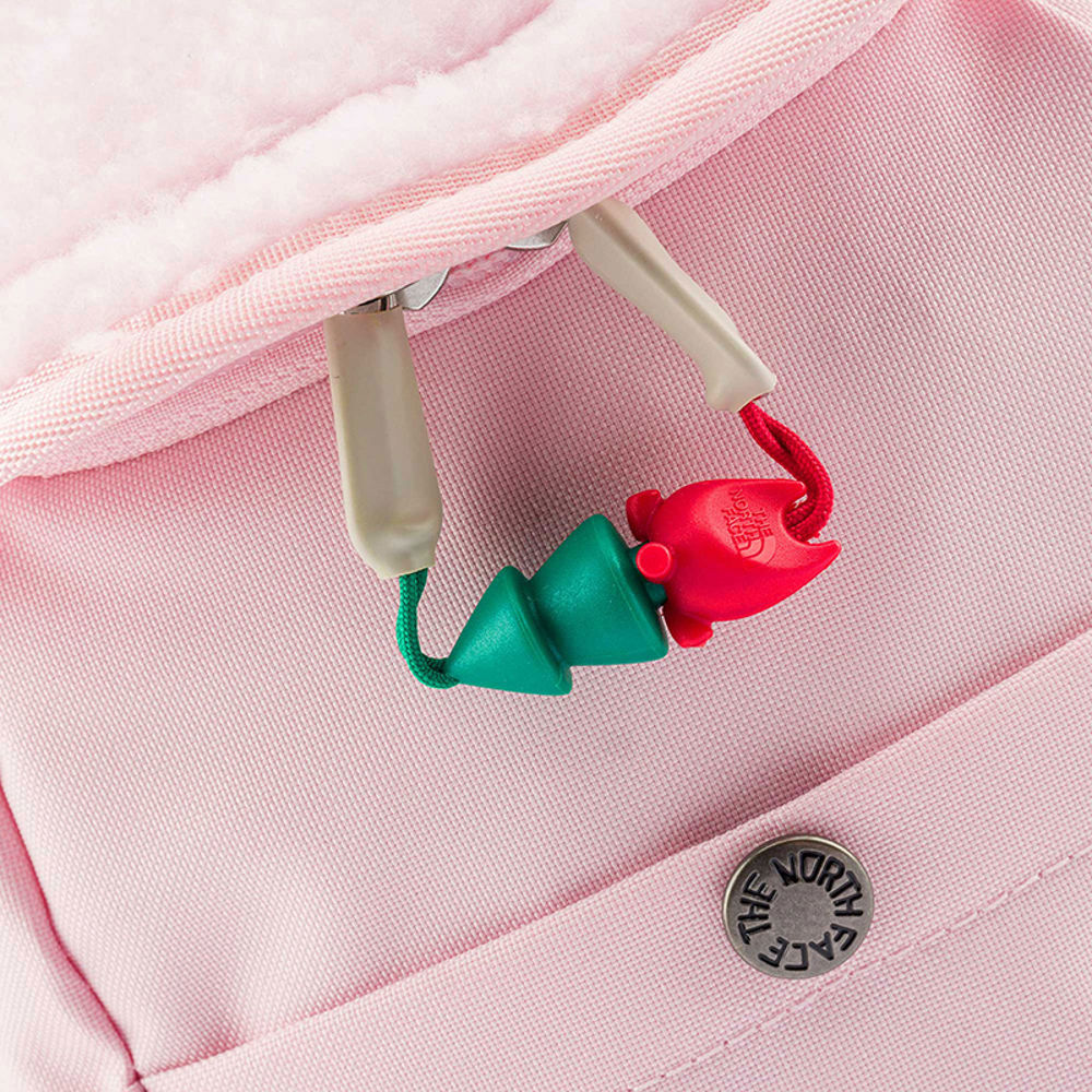 The North Face北面兒童粉色翻蓋式拉鍊休閒後背包｜52VWF1Z