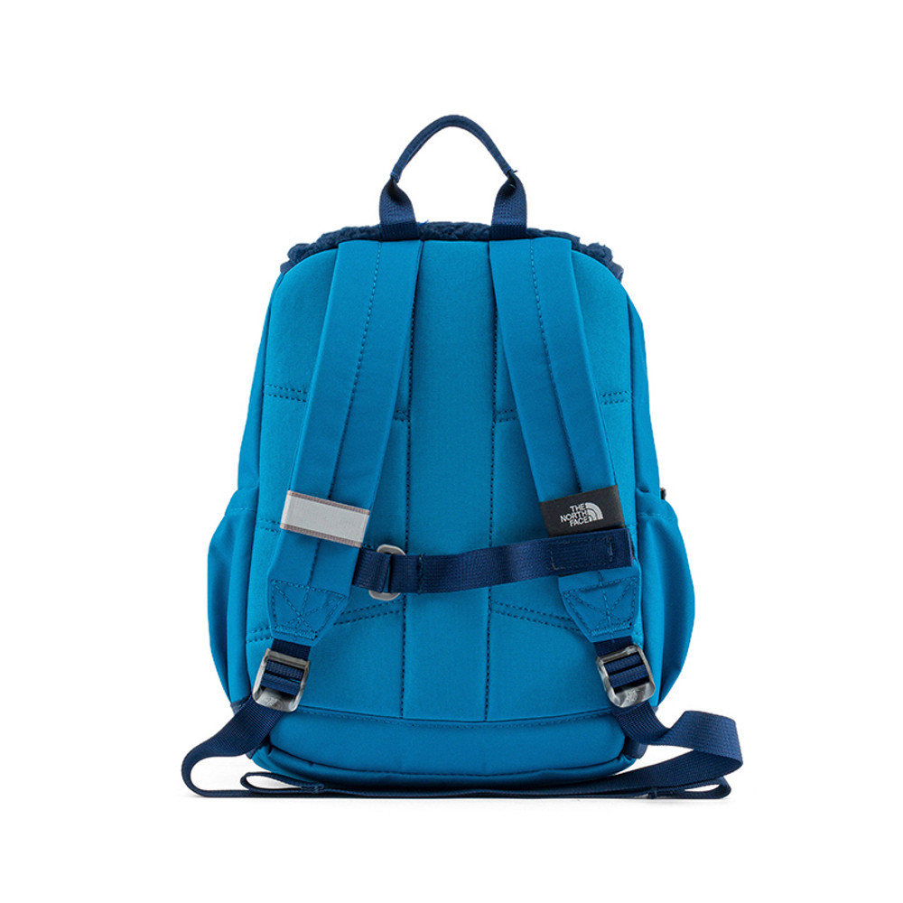The North Face北面兒童藍色翻蓋式拉鍊休閒後背包｜52VWDIA