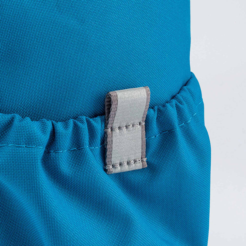 The North Face北面兒童藍色翻蓋式拉鍊休閒後背包｜52VWDIA