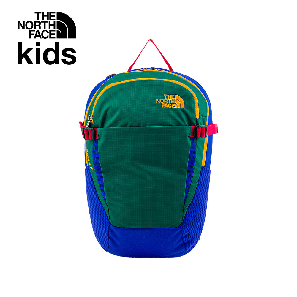 The North Face北面兒童綠藍拼接大容量休閒後背包｜87SJBIC