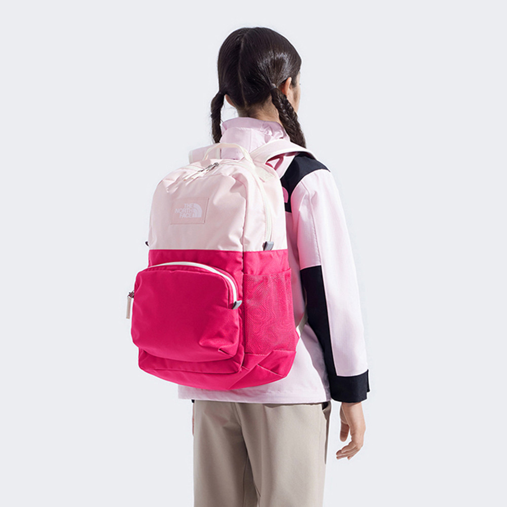 The North Face北面兒童粉色舒適背負大容量休閒後背包｜8EEWDHU