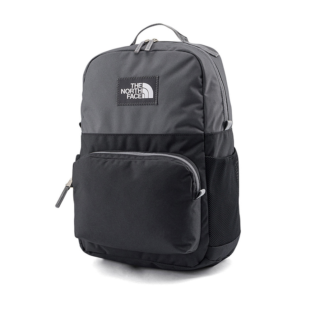 The North Face北面兒童灰黑拼接舒適背負大容量休閒後背包｜8EEWWUO
