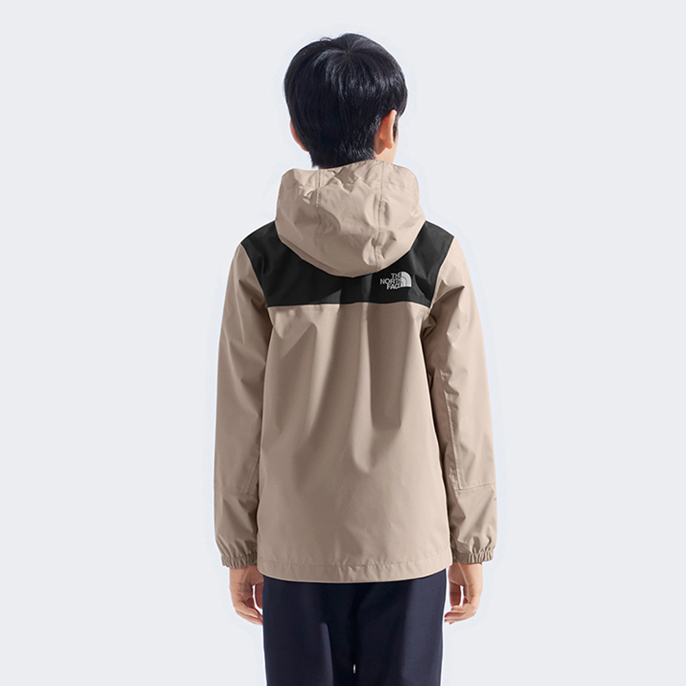 The North Face北面兒童棕色DryVent防水透氣衝鋒衣｜8A48BOX