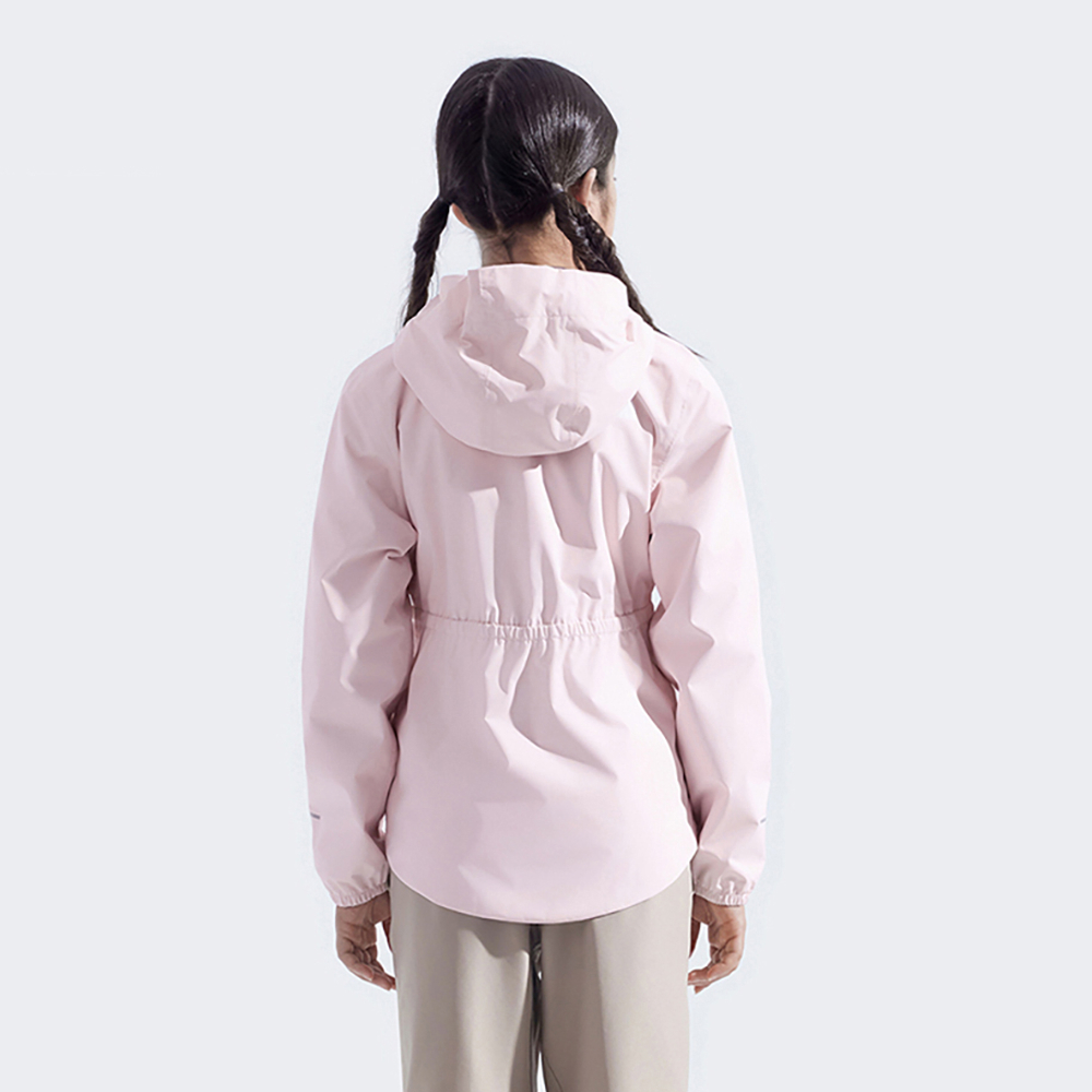 The North Face北面兒童粉色DryVent防水透氣衝鋒衣｜8A49BP6