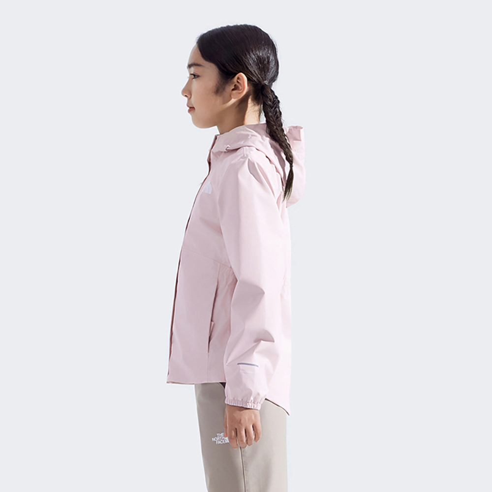 The North Face北面兒童粉色DryVent防水透氣衝鋒衣｜8A49BP6