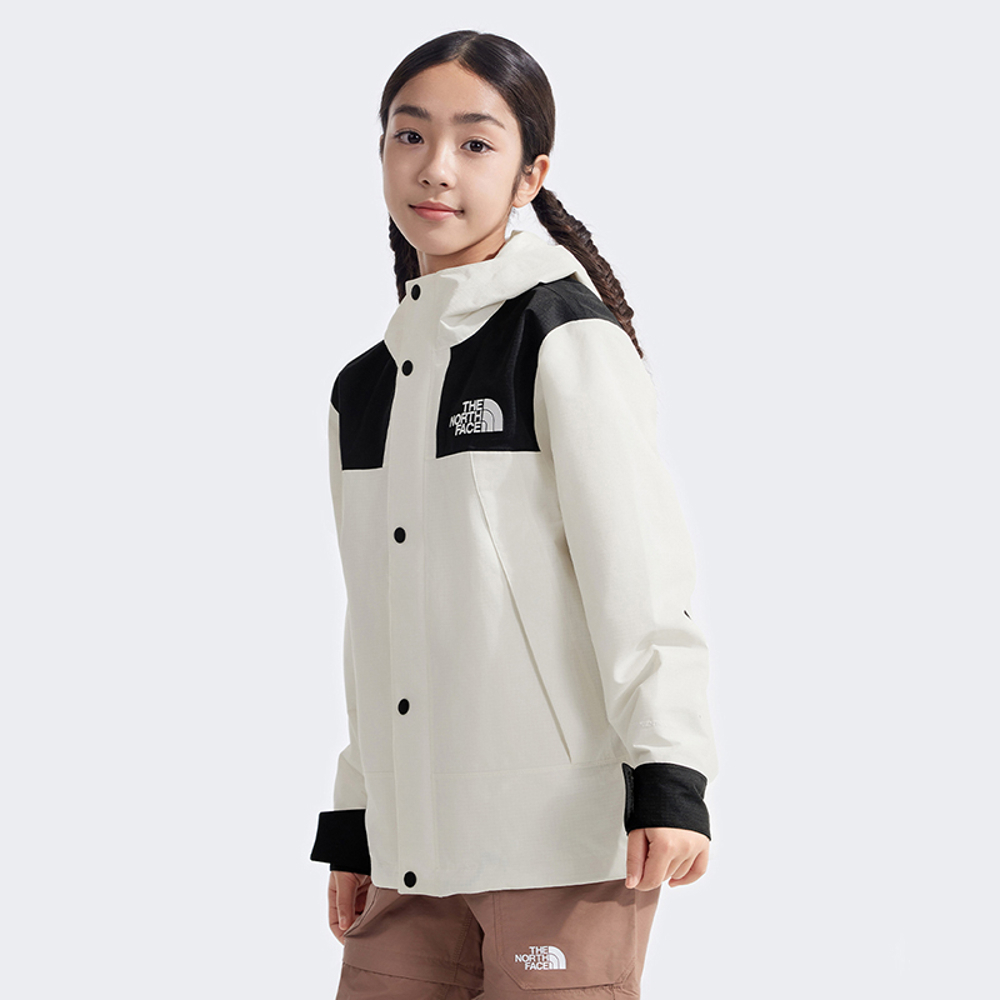 經典ICON兒童米白色DRYVENT防水衝鋒衣｜8BNDQLI