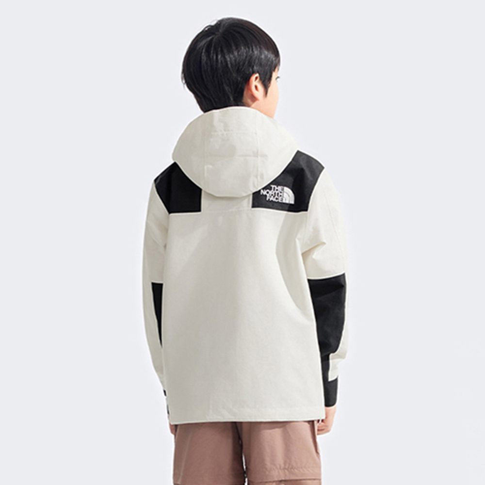 經典ICON兒童米白色DRYVENT防水衝鋒衣｜8BNDQLI