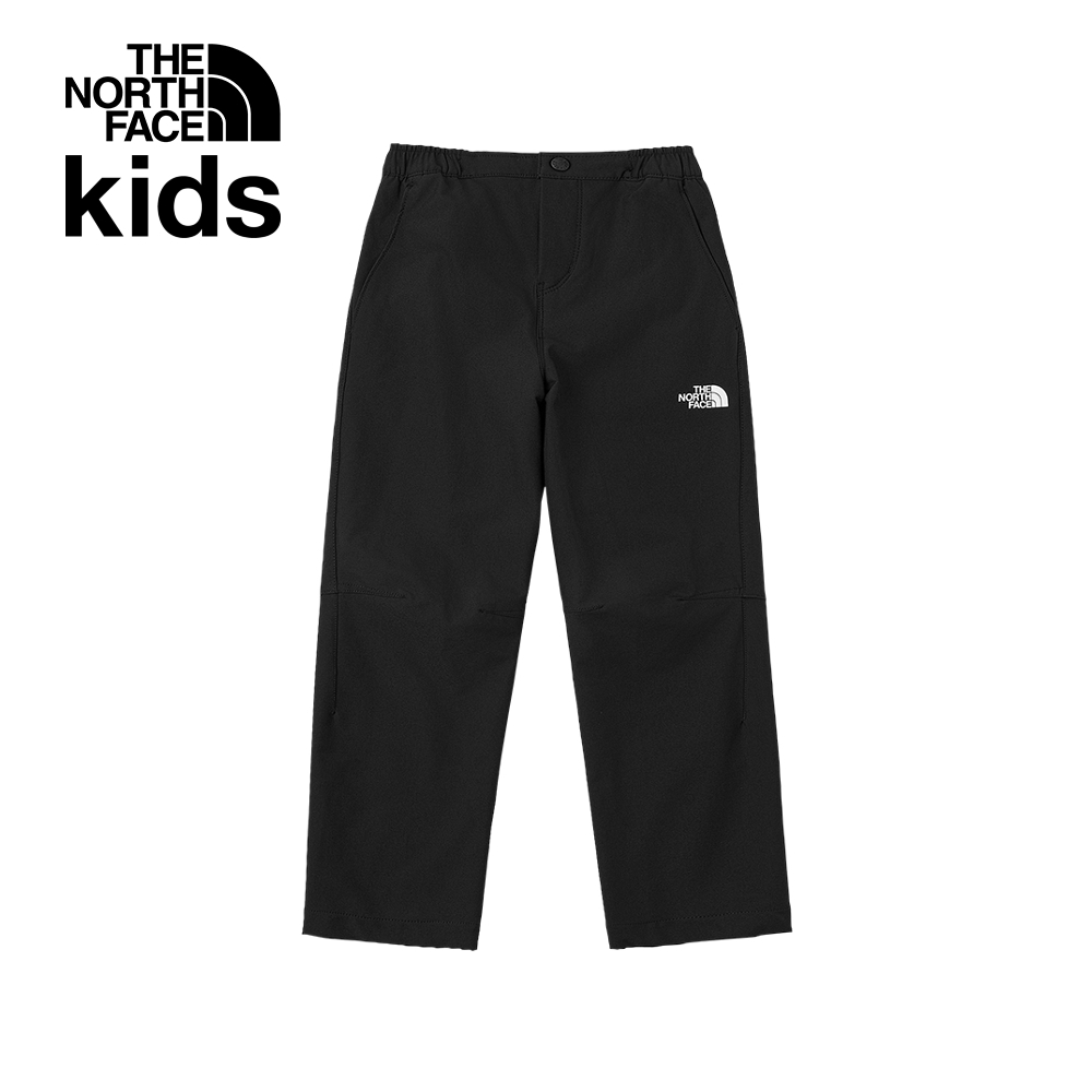 The North Face北面兒童黑色DWR防潑水戶外徒步長褲｜8DXQJK3