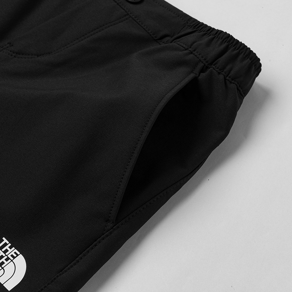 The North Face北面兒童黑色DWR防潑水戶外徒步長褲｜8DXQJK3