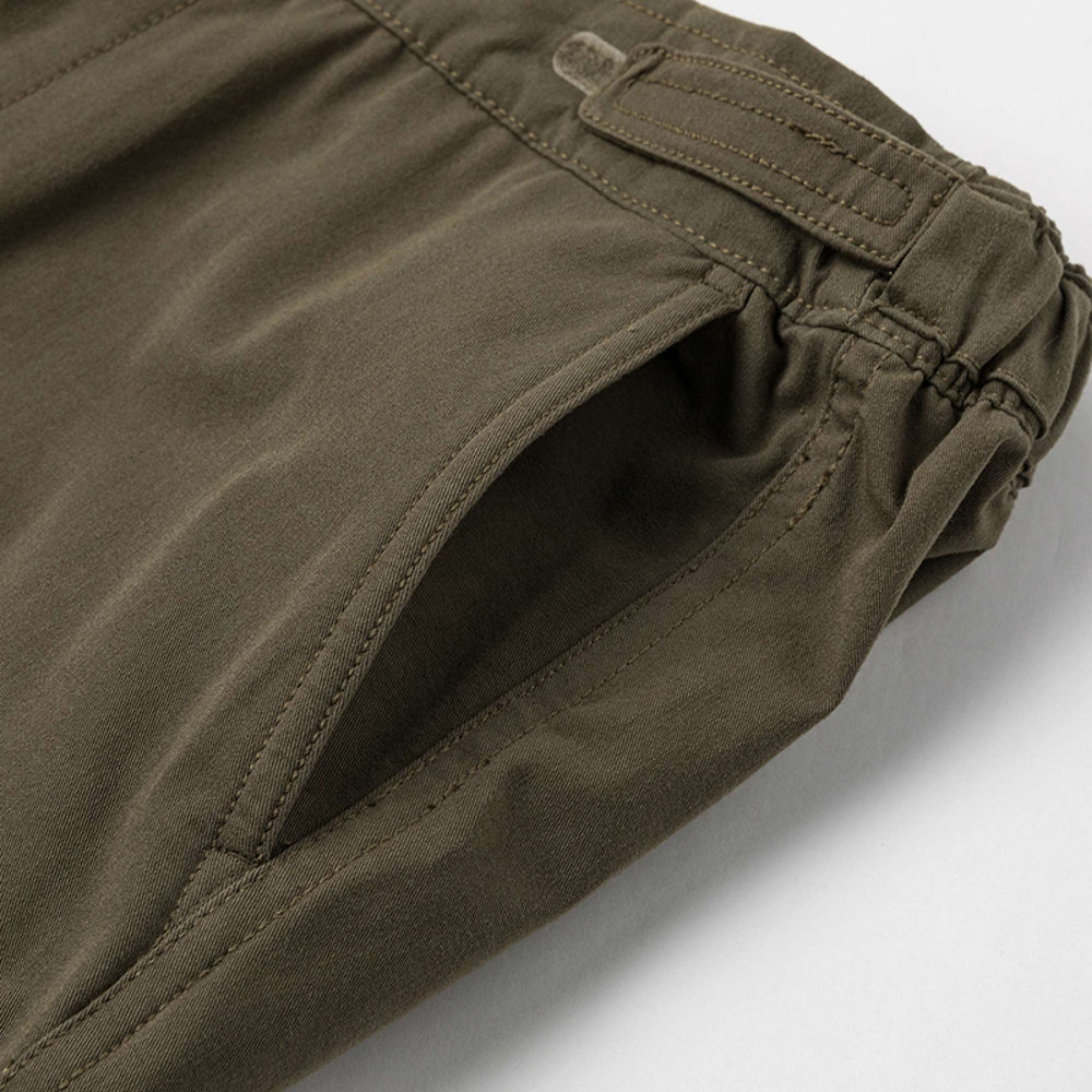 The North Face北面兒童綠色DWR防潑水休閒長褲｜8DU4BQW