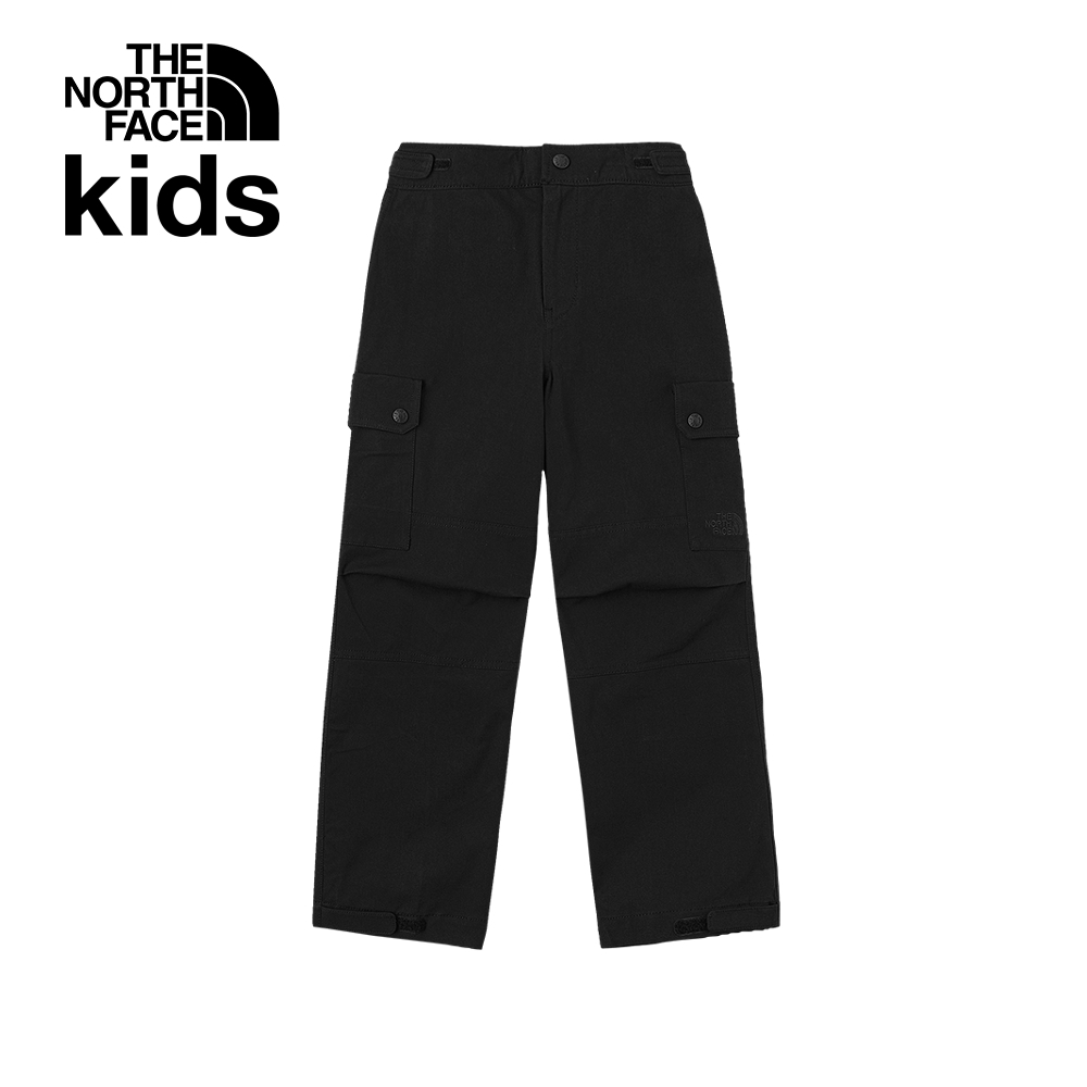 The North Face北面兒童黑色DWR防潑水休閒長褲｜8DU4JK3