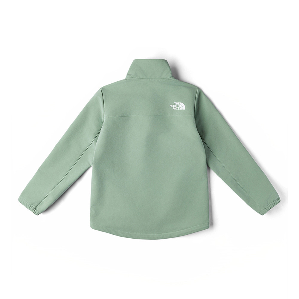 The North Face北面兒童綠色DWR防潑水抓絨外套｜89XHBQ1