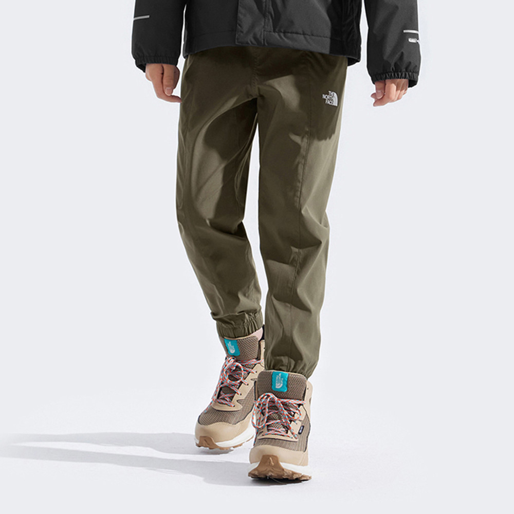The North Face北面兒童灰褐色DWR防潑水休閒長褲｜89XD21L