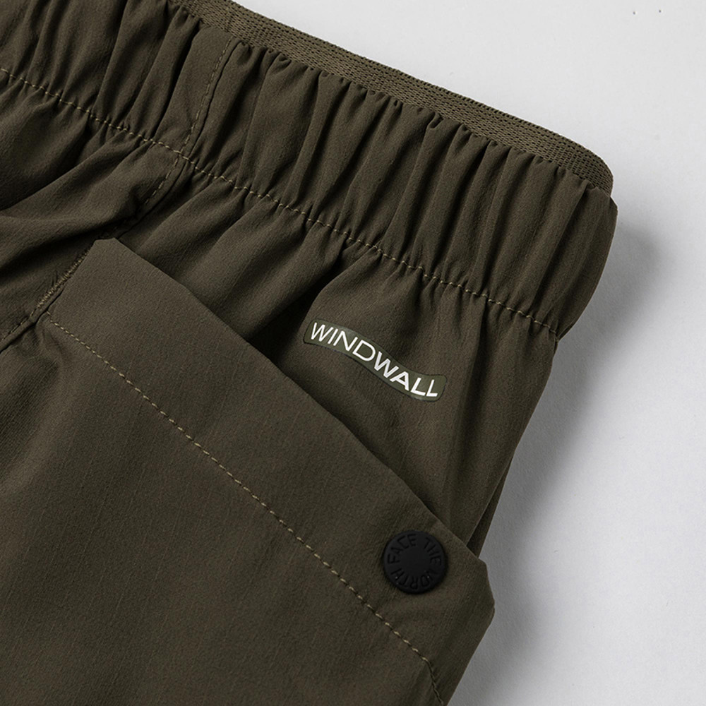 The North Face北面兒童灰褐色DWR防潑水休閒長褲｜89XD21L