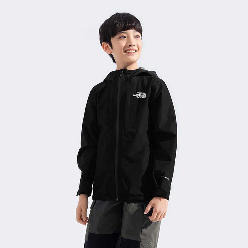 The North Face北面兒童黑色FUTURELIGHT防水透氣衝鋒衣｜8C8VJK3