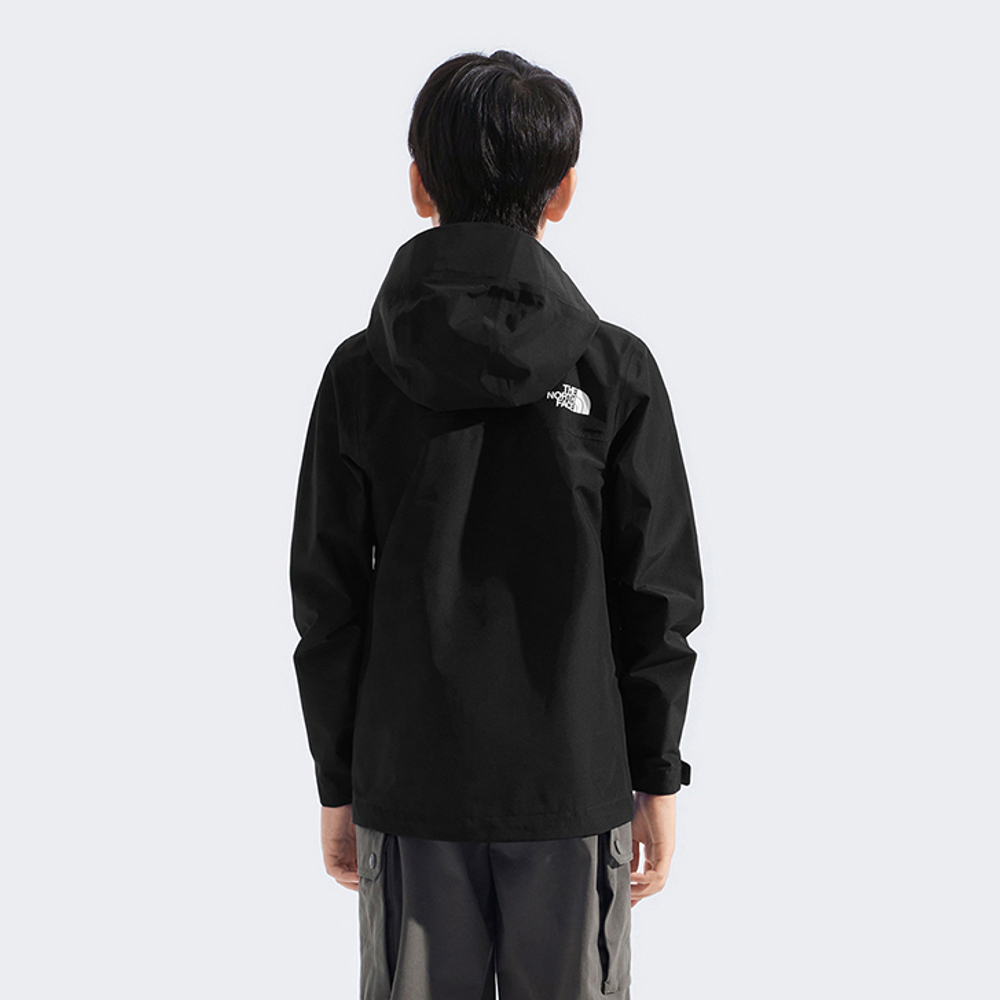 The North Face北面兒童黑色FUTURELIGHT防水透氣衝鋒衣｜8C8VJK3