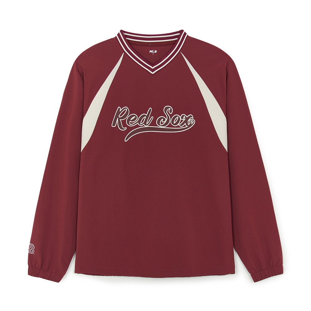 MLB Korea MLB V領長袖大學T Varsity系列 波士頓紅襪隊 (3AMTV1254-43WIS)