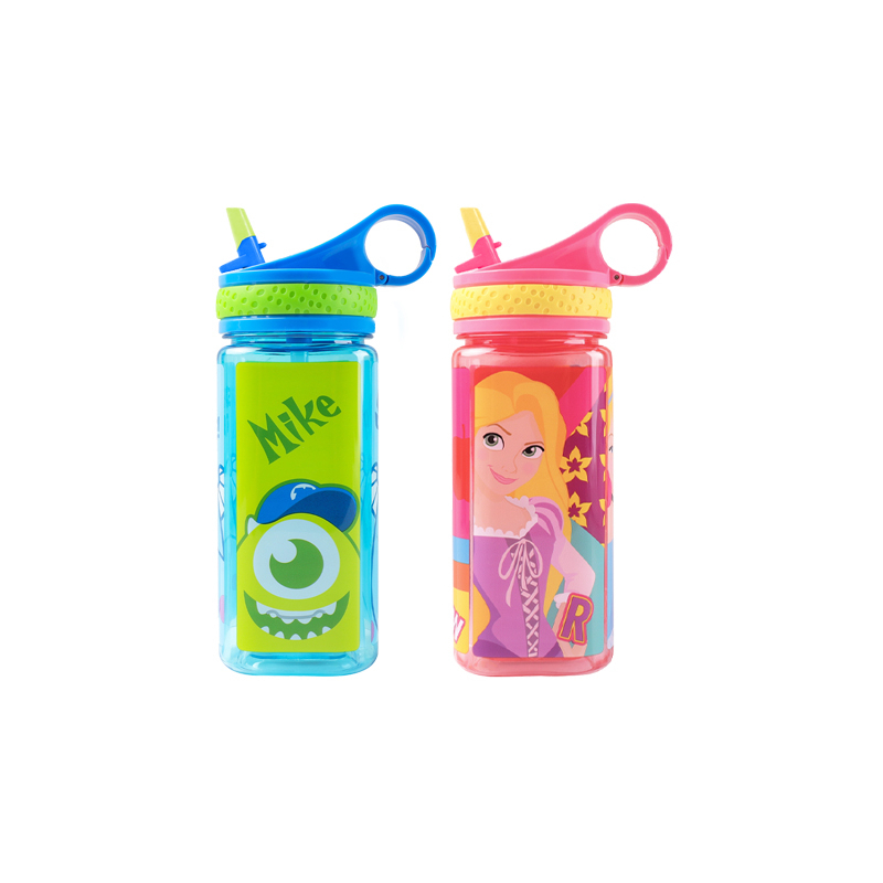 迪士尼Disney SuperBO 方形水壺(480ml)-怪獸大學/公主