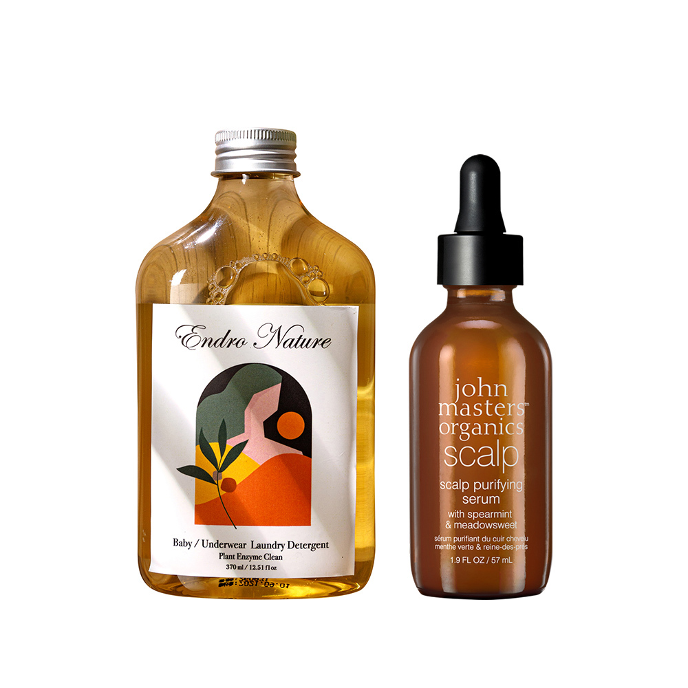 【開學安心呵護】Endro Nature衣物溫柔洗+JMO深層頭皮淨化精華