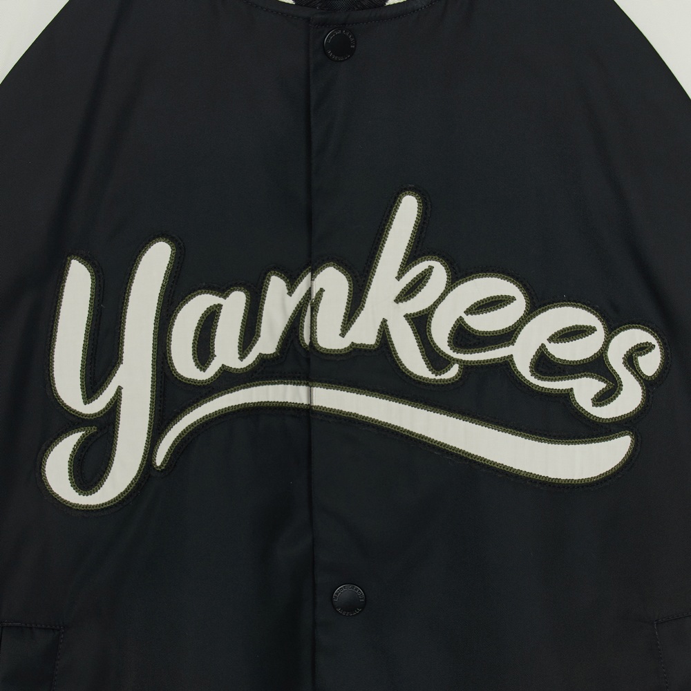 MLB 棒球外套 尼龍外套 夾克 紐約洋基隊 (3AJPB0954-50BKS)