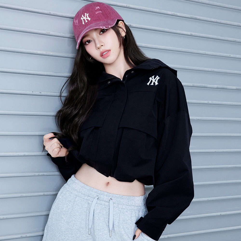 MLB Korea MLB 女版 Gofcore 機能防風外套 紐約洋基隊 (3FWJB0154-50BKS)｜