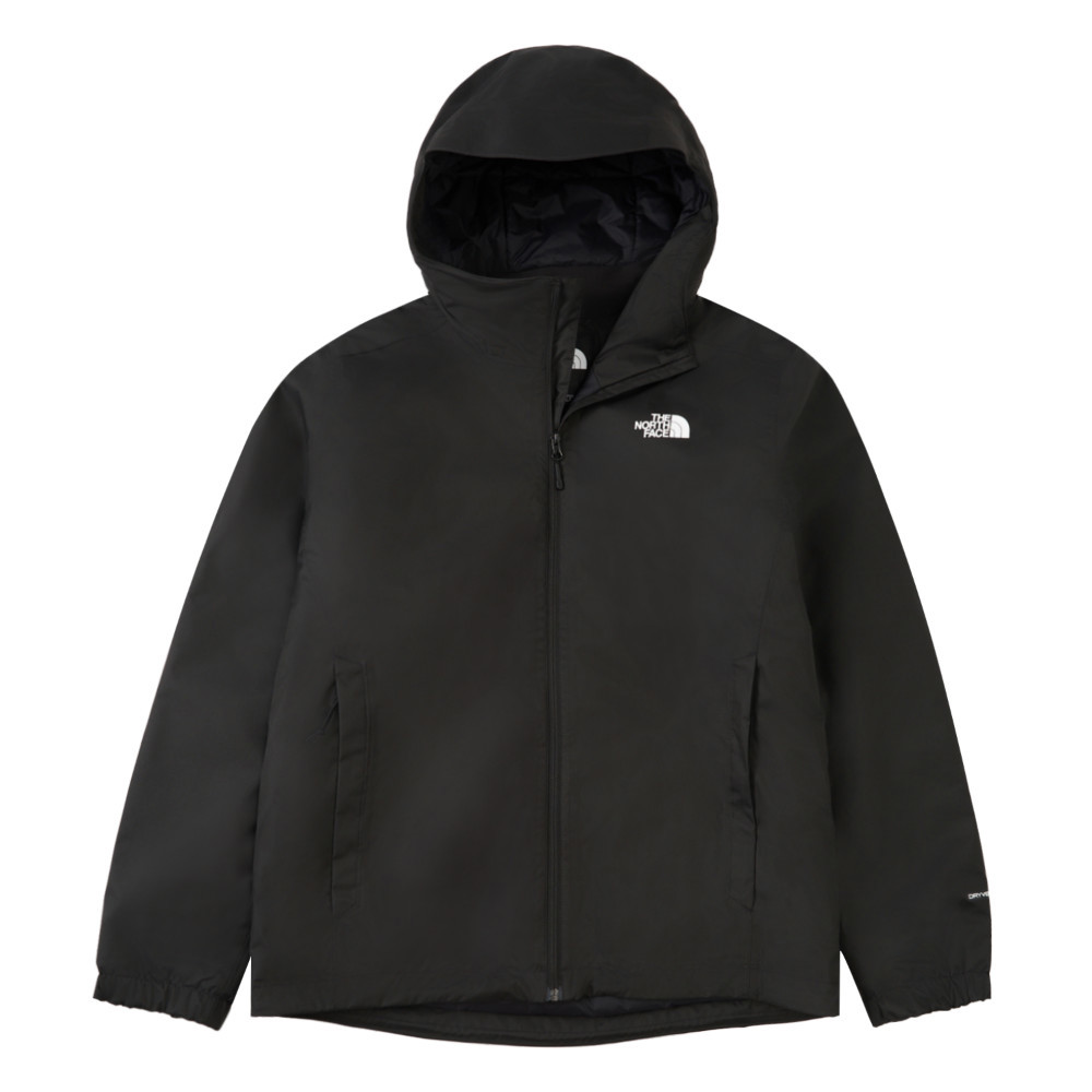 The North Face北面男款黑色DryVent防水透氣鋪棉外套｜89THKX7