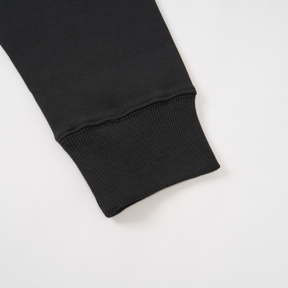 The North Face北面男款黑色舒適大尺寸印花長袖大學T｜8F0KJK3