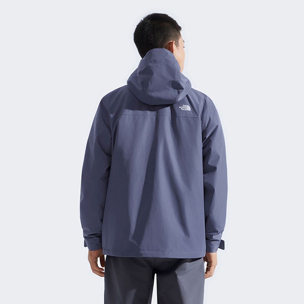 The North Face北面男款紫色DryVent防水透氣鋪棉內裡三合一外套｜8FHWBTR