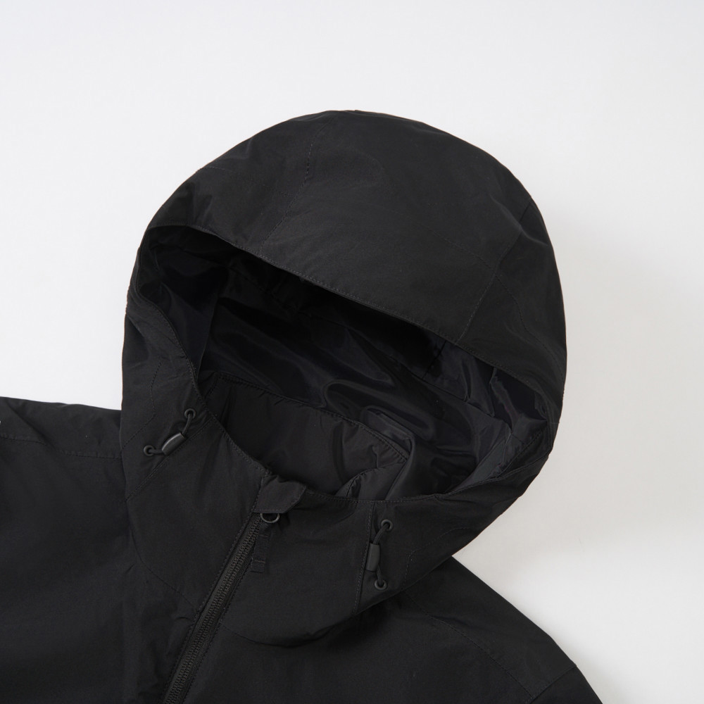 The North Face北面男款黑色DryVent防水透氣鋪棉內裡三合一外套｜8FHWJK3