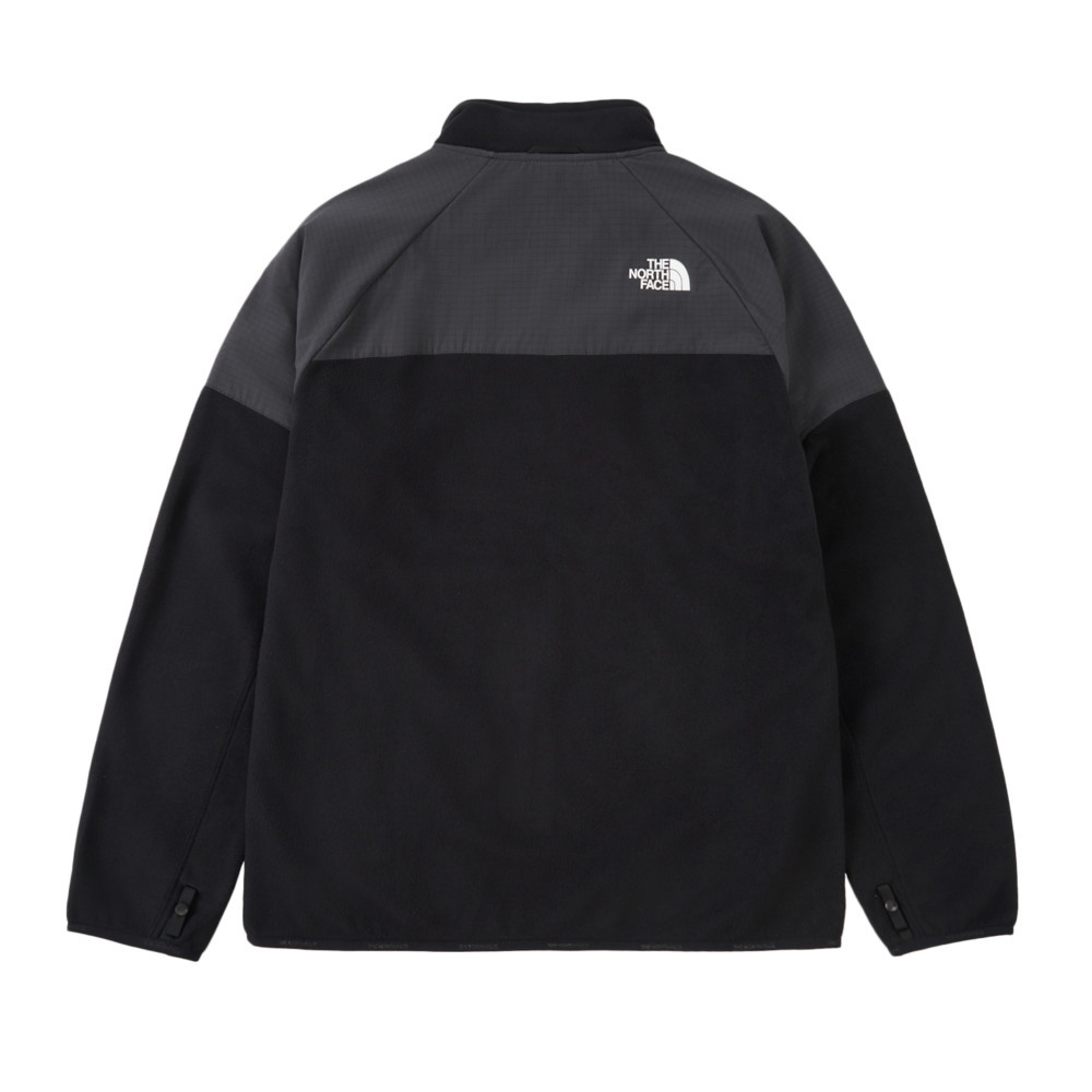 The North Face北面男款黑色DWR防潑水抓絨外套｜8FHYKT0