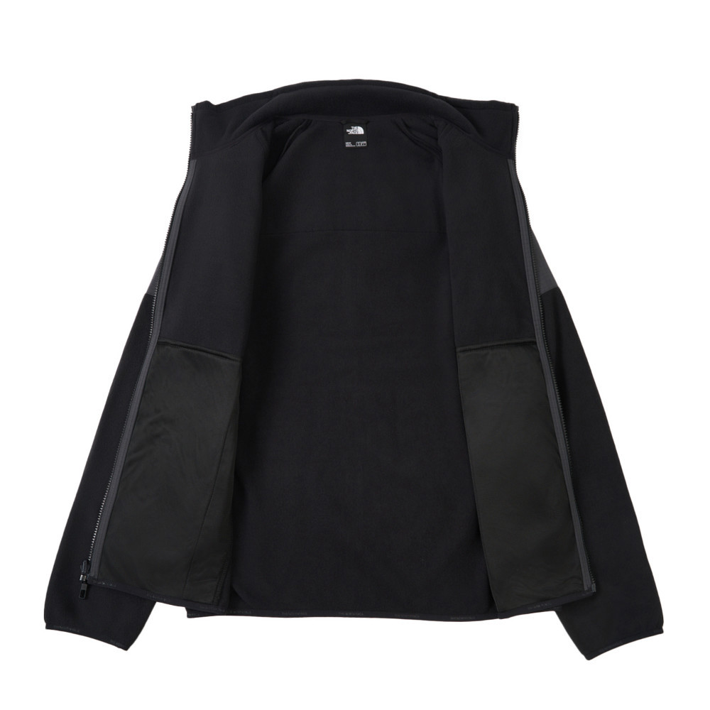 The North Face北面男款黑色DWR防潑水抓絨外套｜8FHYKT0